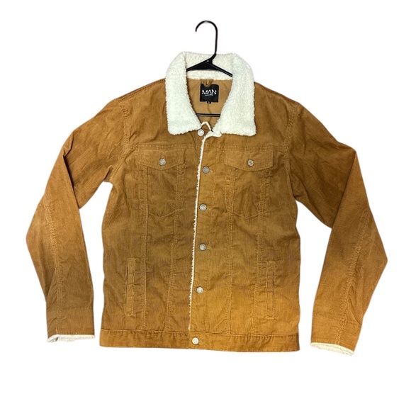Boohoo MAN Tan Corduroy Jacket - Picture 1 of 3